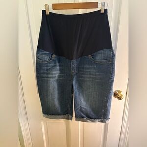 Oh! Mamma Blue Jean Maternity Shorts